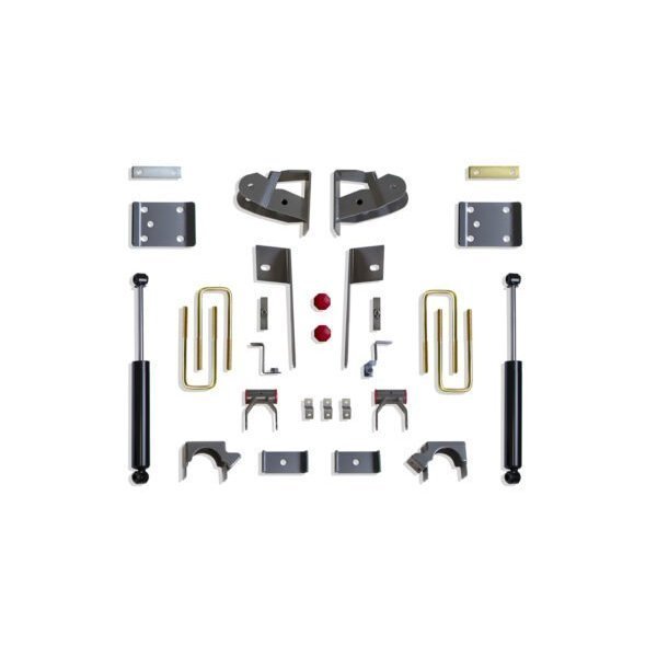 Maxtrac Suspension 2019+ SILVERADO / SIERRA REAR FLIP KIT 3-4" W/ HANGERS, SHACKLES, (2) MAX TRAC SHOCKS 201940